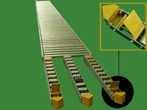 rulliera folle a gravita per pallet