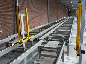 trasportatore a catena per pallet