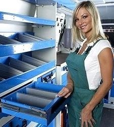 Cassettiere e scaffali per furgoni