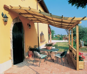 ARREDAMENTO PER ESTERNO: STRUTTURE IN LEGNO