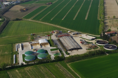 VISTA AEREA IMPIANTO DI BIOGAS SEKO SPA