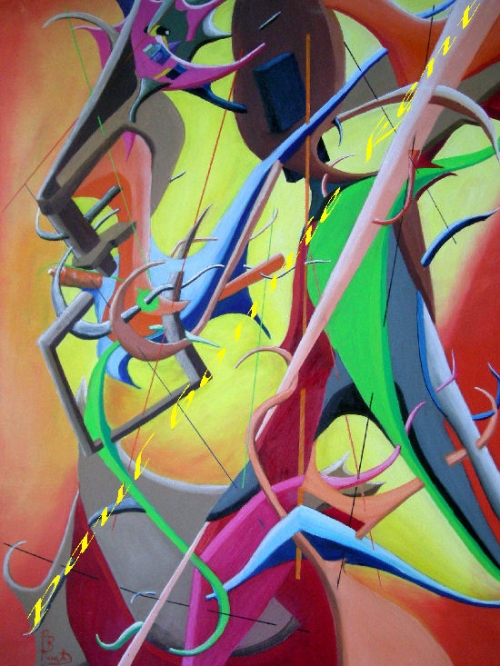 Nudo femminile in piedi- olio tela cm 60x80