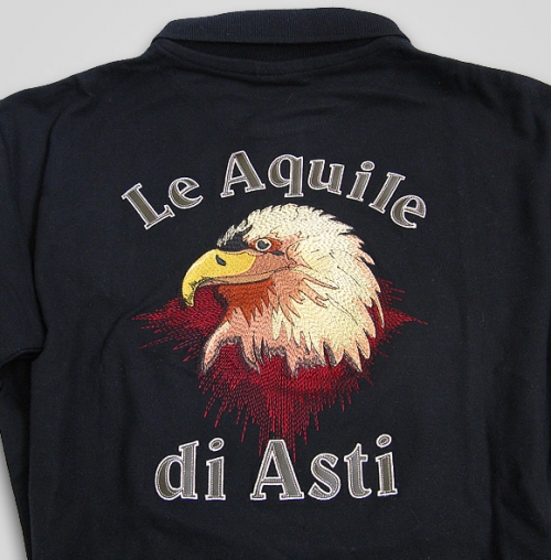 Felpa ricamata Le Aquile di Asti