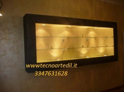 vetrina in cartongesso Milano