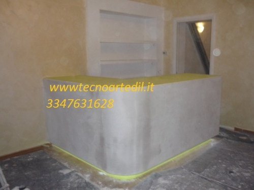 Bancone in cartongesso Milano,Lavori in cartongesso Milano,Finiture interni Milano
