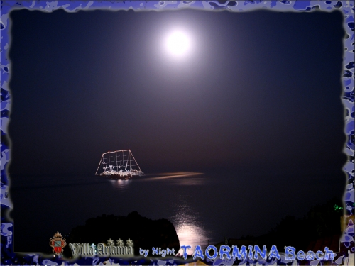 Taormina - Mazzarò - Villa Arianna - Sea view by night