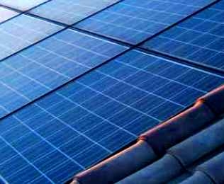 Dettaglio impianto fotovoltaico integrato